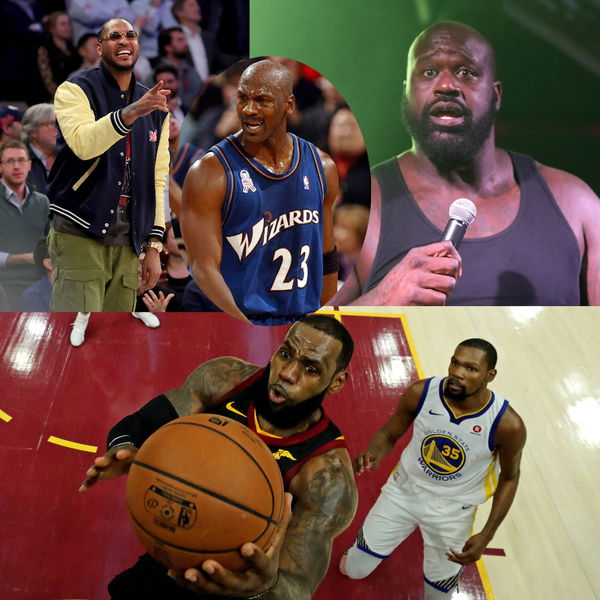 LeBron James, Michael Jordan, Kevin Durant, Shaquille O&#8217;Neal, Carmelo Anthony