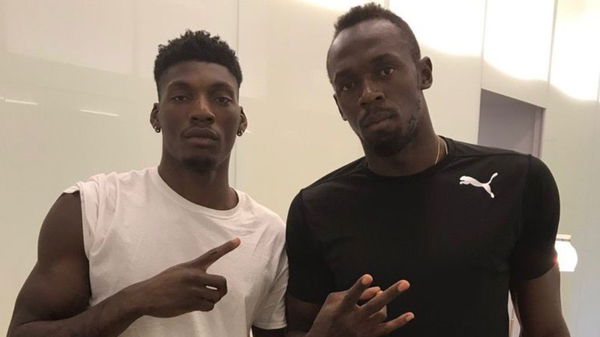 Usain Bolt and Fred Kerley