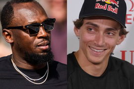 Usain Bolt and Mondo Duplantis