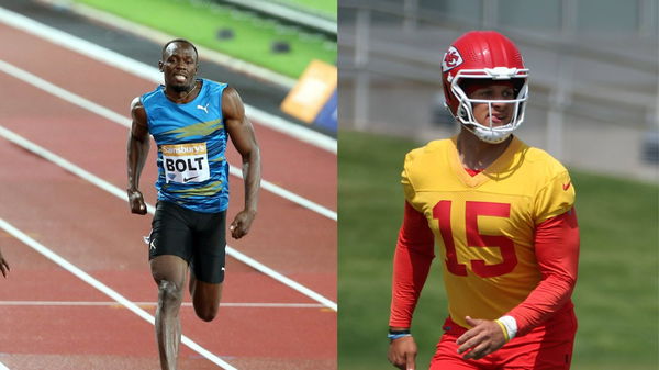 Usain Bolt and Patrick Mahomes