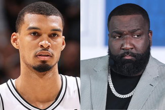 Victor Wembanyama and Kendrick Perkins