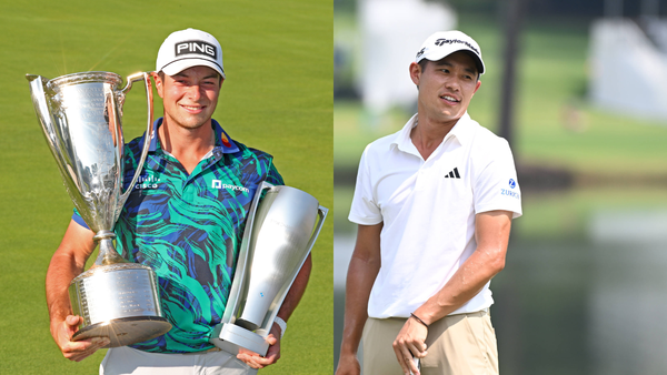 Viktor Hovland Collin Morikawa Collage