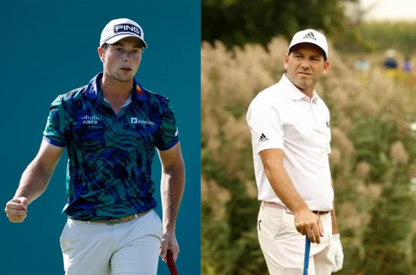 Viktor Hovland and Sergio Garcia