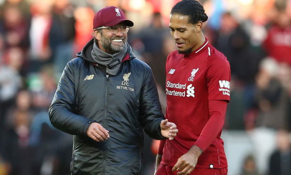 Virgil van Dijk and Jurgen Klopp