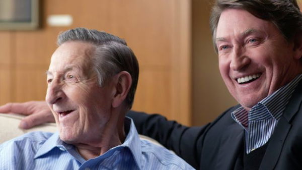 Wayne Gretzky and his father