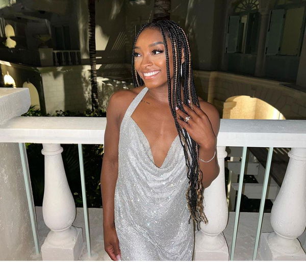 Fashion, Shopping & Style, Simone Biles Pairs a Corset With Cutoffs For  the Perfect Date-Night Look