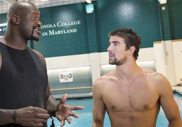 7ft Giant Shaquille O’Neal Made Michael Phelps Feel Inferior About His ...