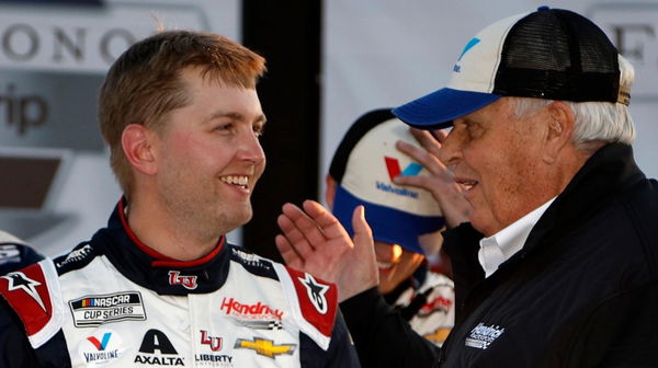 William Byron and Rick Hendrick