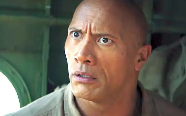 Dwayne 'the rock' johnson in knight armor raising eyebrow