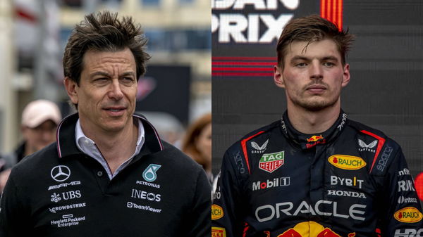 Toto Wolff and Max Verstappen