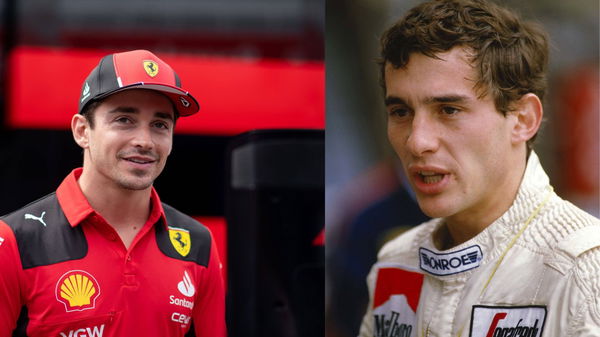 Charles Leclerc and Ayrton Senna