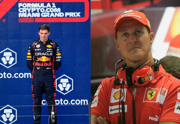 Max Verstappen and Michael Schumacher