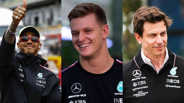 Lewis Hamilton, Mick Schumacher &#038; Toto Wolff