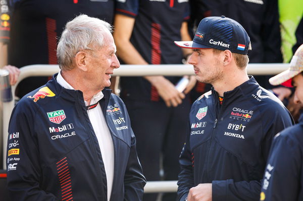 Helmut Marko and Max Verstappen