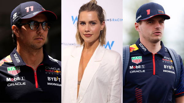 Sergio Perez, Claire Holt &#038; Max Verstappen