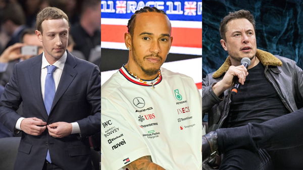 Mark Zuckerberg, Lewis Hamilton and Elon Musk