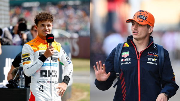 Lando Norris and Max Verstappen