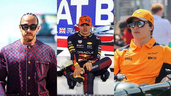 Lewis Hamilton, Max Verstappen and Oscar Pisatri