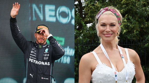 Lewis Hamilton and Hannah Waddingham