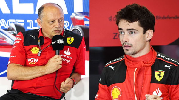 Frederic Vasseur and Charles Leclerc