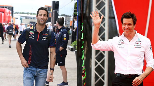 Daniel Ricciardo and Toto Wolff