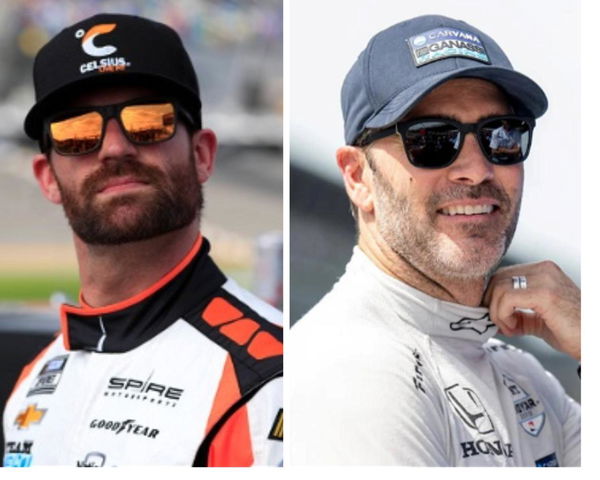 Jimmie Johnson and Corey Lajoie