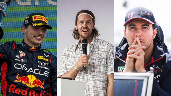 Max Verstappen Sebastian Vettel and Sergio Perez