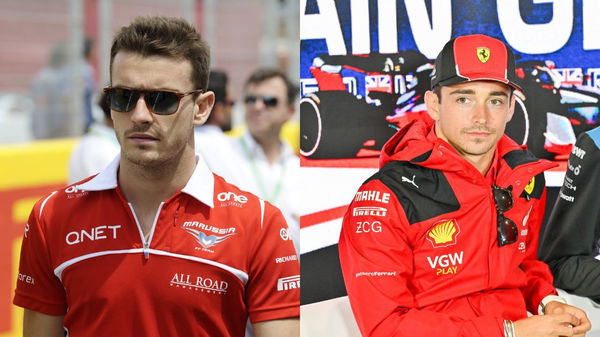 Jules Bianchi (L) and Charles Leclerc (R)