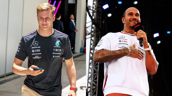 Mick Schumacher and Lewis Hamilton