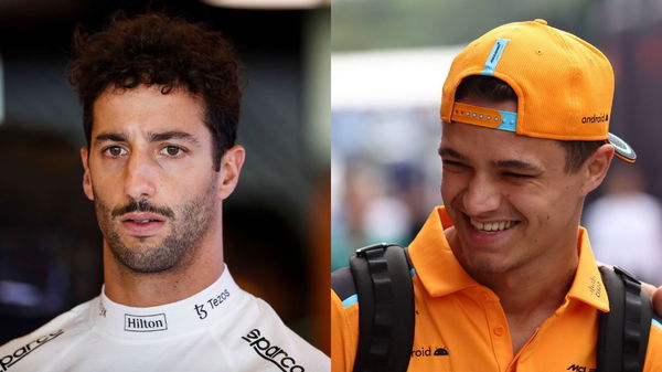 Daniel Ricciardo and Lando Norris