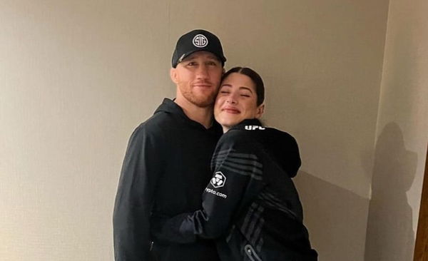 Justin Gaethje with girlfriend