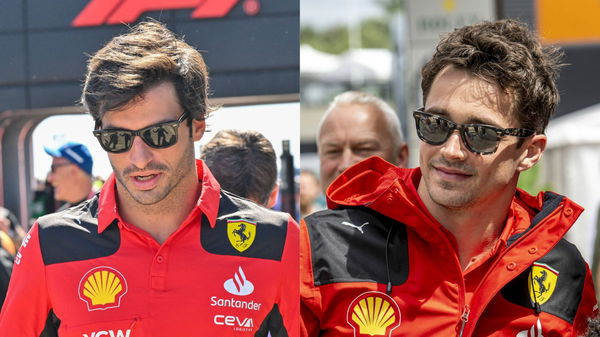 Carlos Sainz and Charles Leclerc