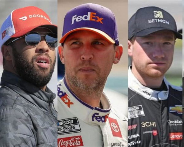 Denny Hamlin, Tyler Reddick, Bubba Wallace