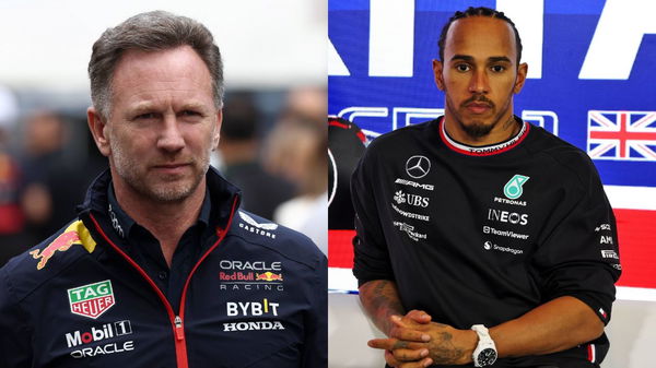 Christian Horner and Lewis Hamilton