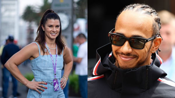 Danica Patrick and Lewis Hamilton