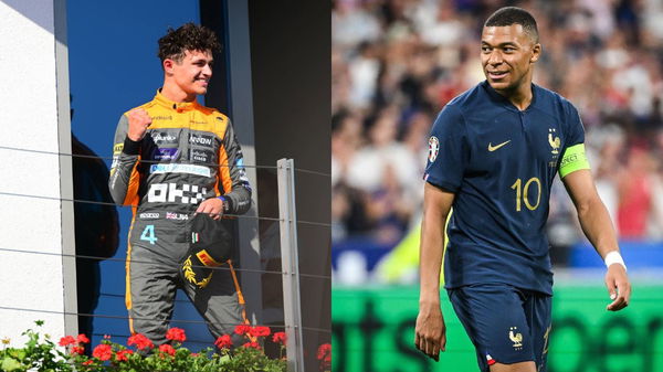 Lando Norris and Kylian Mbappe