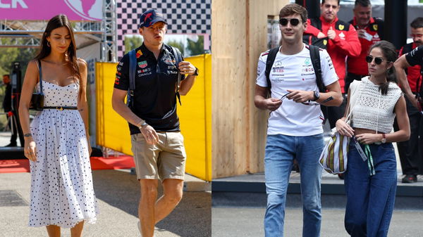 Max Verstappen and George Russell