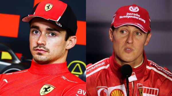 Charles Leclerc and Michael Schumacher