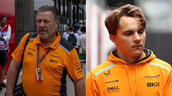 Zak Brown and Oscar Piastri