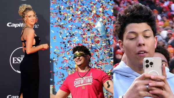 Patrick Mahomes, Brittany Mahomes and Jackson Mahomes