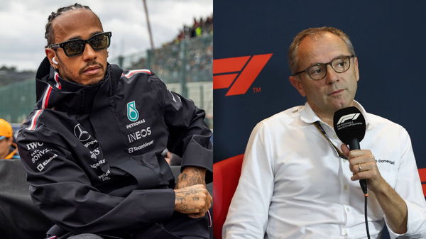 Lewis Hamilton and Stefano Domenicali