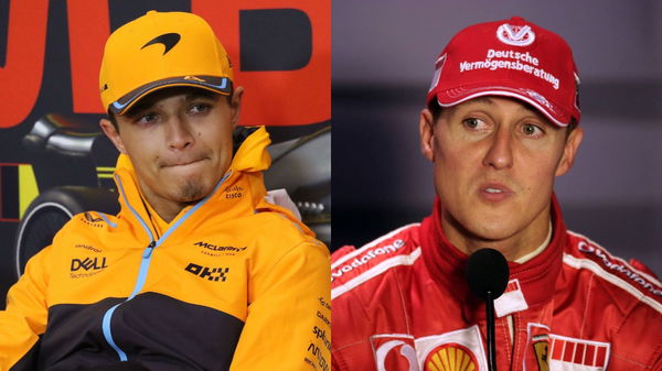 Lando Norris and Michael Schumacher