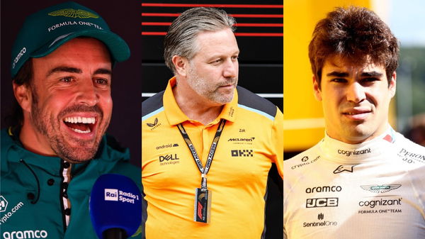 Fernando Alonso, Zak Brown, Lance Stroll