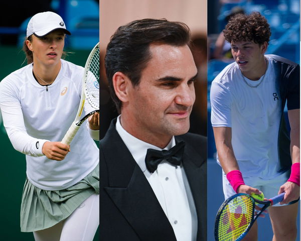 Iga Swiatek, Roger Federer, Ben Shelton