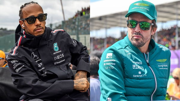 (L) Lewis Hamilton and (R) Fernando Alonso