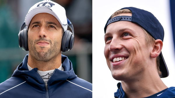 (L) Daniel Ricciardo and (R) Liam Lawson