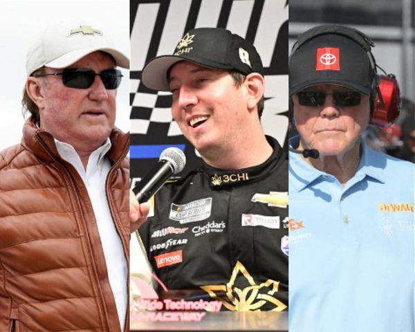 Richard Childress, Kyle Busch and Joe Gibbs