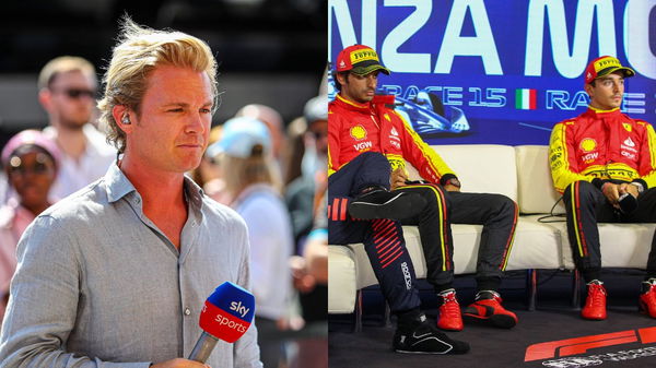 Nico Rosberg, Carlos Sainz and Charles Leclerc