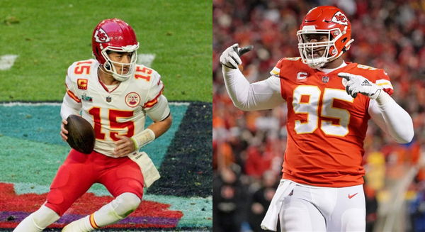 Patrick Mahomes and Chris Jones