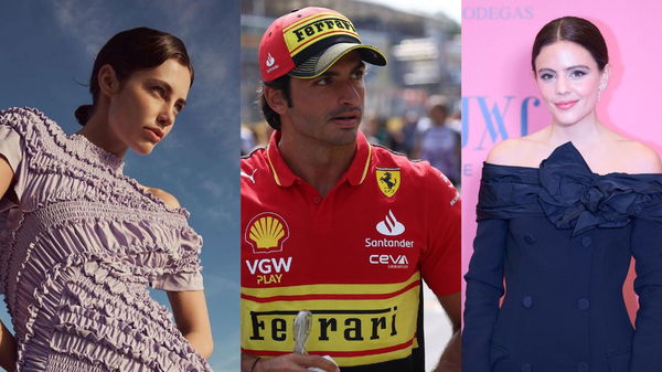 Rebecca Donaldson, Carlos Sainz and Isa Hernaez